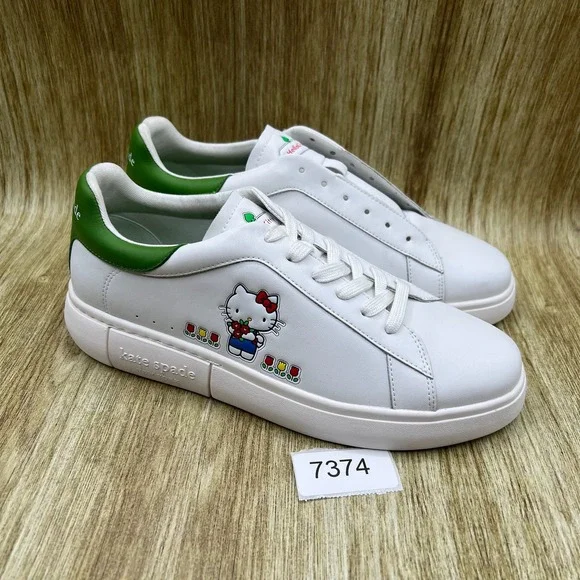 Hello Kitty X Kate Spade New York Womens Size 9 Leather Sneakers Shoes Worn Once - Picture 10 of 10